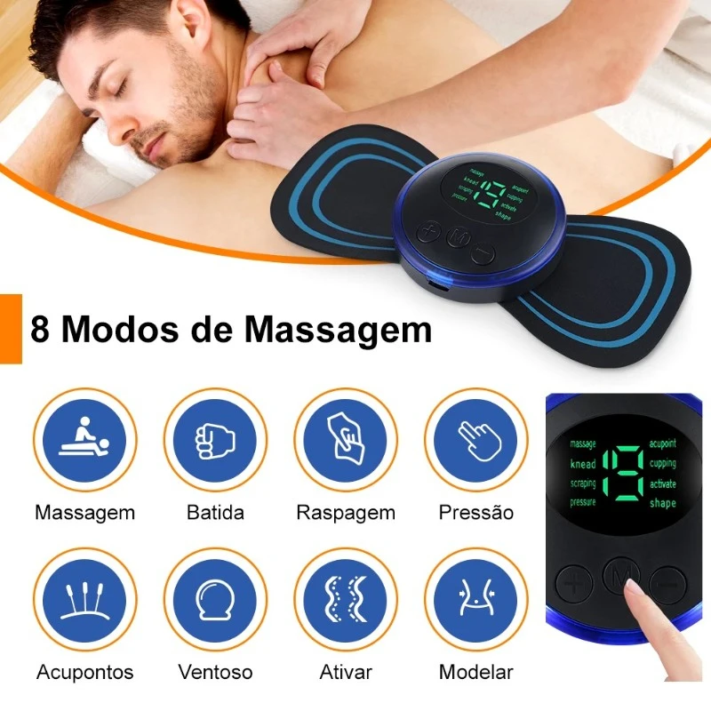 Mini Massageador Elétrico Portátil